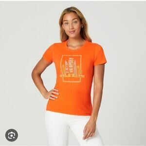 US Open 2022 Women's Tee Shirt Large Orange Size Large